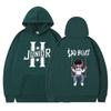 Unisex Hooded Sweatshirt Streetwear Casual Pullover Teens Men Women Loose Fit Cartoon Print