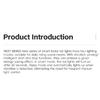 WEST BIKING Smart Brake Bike Tail Light Intelligent Type-C Charging Portable Safety Night Cycling Rear Light Bike Accessories
