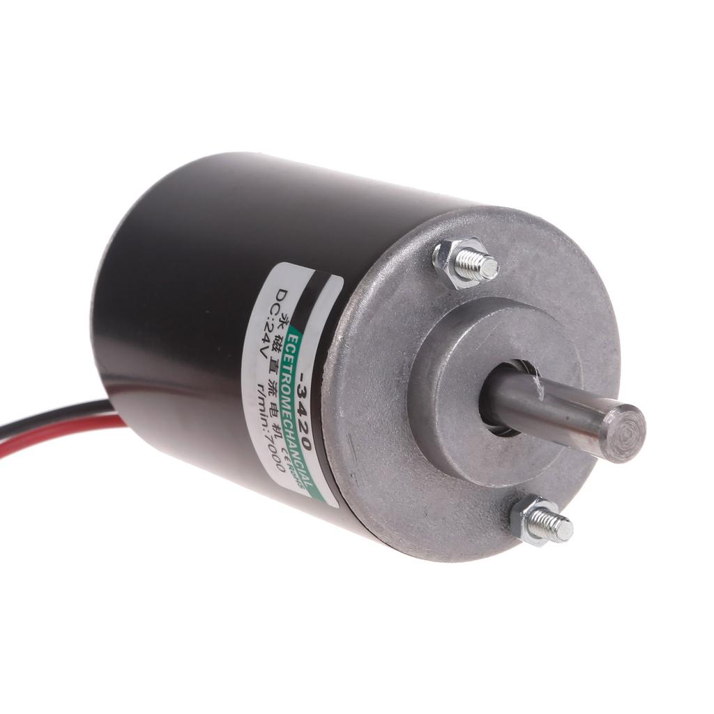 12V/24V 30W CW/CCW Permanent Magnet DC Motor Reversible Electric Gear Motor High Speed Low Noise for DIY Generator