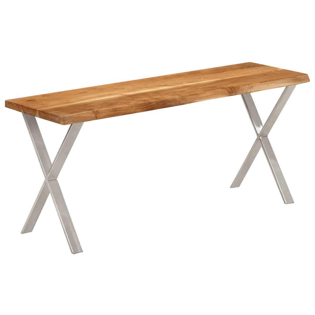 Tree Edge Bench 105 cm Solid Acacia Wood