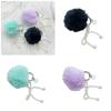 Elegant Beaded Bowknot Keychain Bag Pendant Unique Phone Charm Delicate Plush Keyring Accessory for Personalized Charm