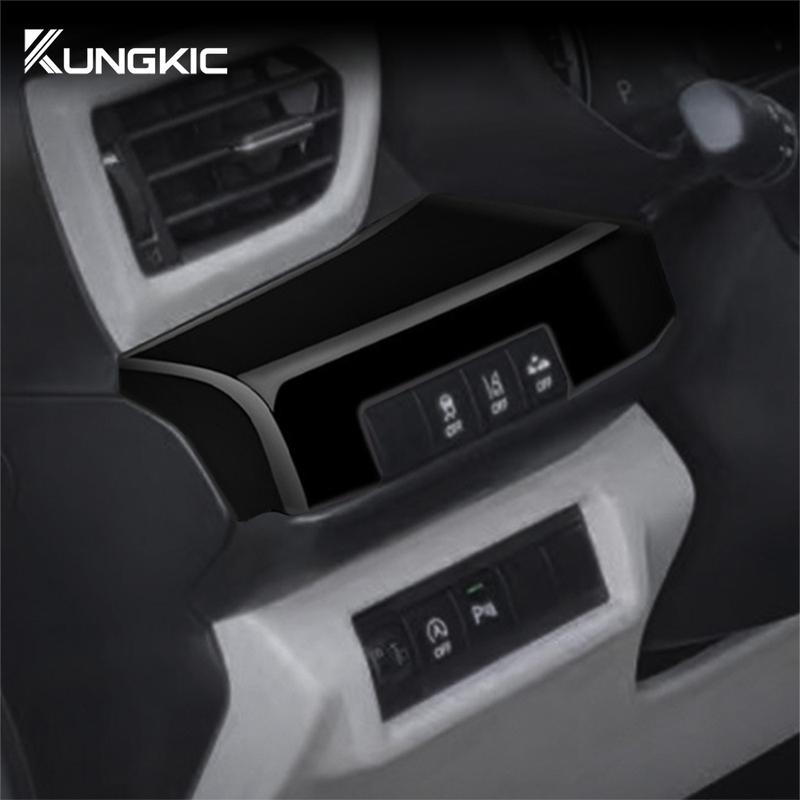 Black Carbon Fiber Style ABS For Suzuki SWIFT 2024 2025 2026 Car Headlight Adjustment Switch Control Button Cover Accessories
