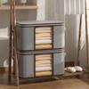 Large Capacity Non-Woven Storage Box for Clothing And Bedding Storage Semitransparent Durable Clothes Storage Boxes