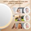 1x/20x360°rotating Makeup Mirror with Adjustable Brightness and Magnification Function,5000 mAh Rechargeable Double-sided Mirror
