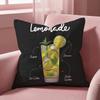 Limoncello Cocktail Cushion Cover Multi-Scene Pillow Cover for Home & Car - Reversible, Soft & Durable for Daily Use