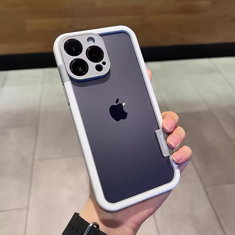Стильный силиконовый чехол Color Blocking для iPhone 16 Pro Max с защитой от падений