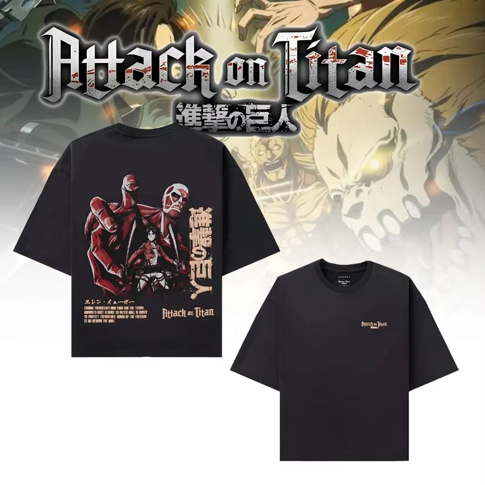 2026 Новые футболки Attack on Titan для мужчин и женщин Японские аниме футболки Новый дизайн Весна-Лето Базовый стиль