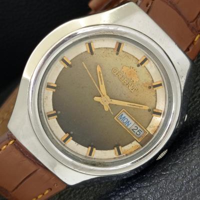 ВИНТАЖНЫЕ МУЖСКИЕ ЧАСЫ ORIENT AUTOMATIC 46940 ЯПОНИЯ ОРИГИНАЛЬНЫЙ ЦИФЕРБЛАТ a701893-5