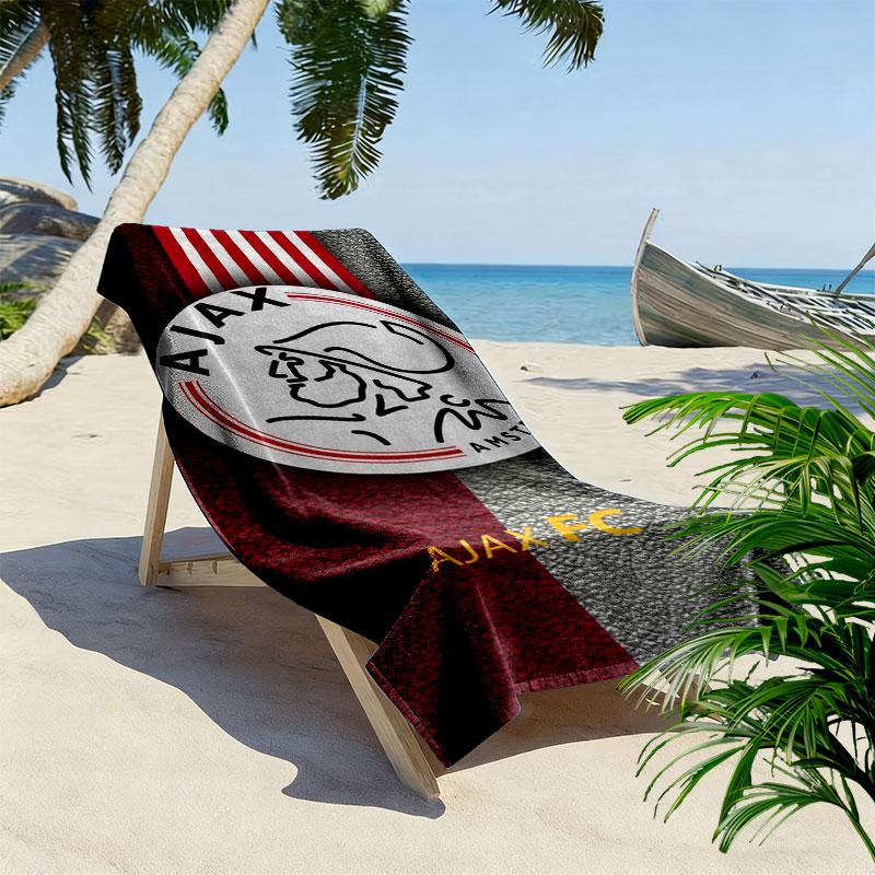 Пляжное полотенце с принтом AFC Ajax, Большое мягкое быстросохнущее полотенце для пляжа, кемпинга, плавания