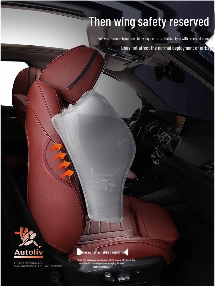 Fits 2018-2020 BMW X3: Genuine Leather Seat Cushion for All Seasons, Five-Seater.