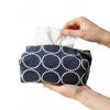 Handmade Sashiko Cloth Tissue Box Vintage Home Office Decor