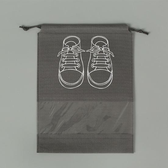 5Pcs Shoe Bags Printing Portable Drawstring Dust-proof Waterproof Storage Multi-Function Non-Woven Fabric