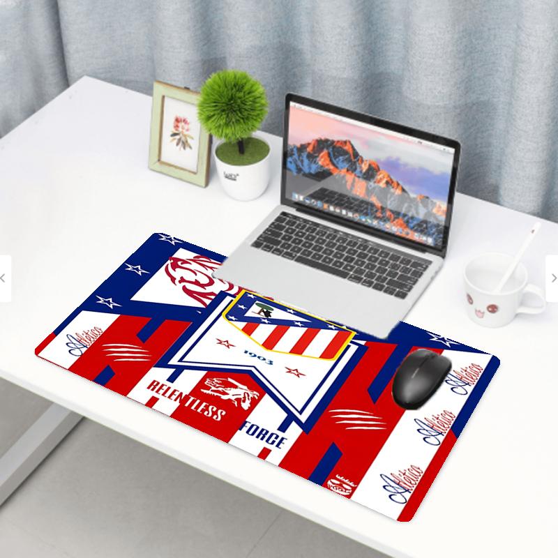 Atletico Madrid Print Mouse Pad, Anti‑Slip Desktop keyboard Mat, for PC Laptop Gaming Working Daily Use, Cool Festival Surprise Gift