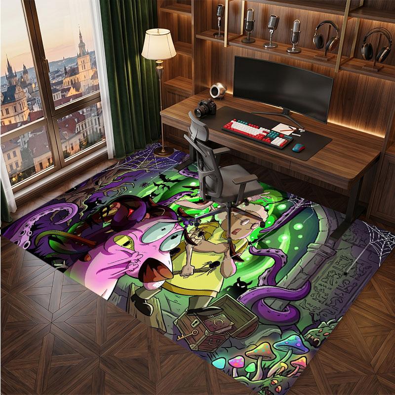Courage the Cowardly Dog Rug Soft Thick Non Slip Floor Carpet for Bedroom Living Room Home Decor