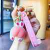 Pig Whimsical Butt Pvc Keychain Perfect For Travel Souvenirs And Gifts Celebratory
