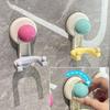 2Pcs Removable Vacuum Double Hooks Traceless Shower Hooks Creative Suction Cup Hooks  Bathroom
