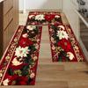1Pcs Anti Fatigue Kitchen Rugs Vintage Pretty Floral Print Waterproof Non-Slip Thick Cushioned Kitchen Mat Heavy Duty Comfort Standing Mat for Kitchen