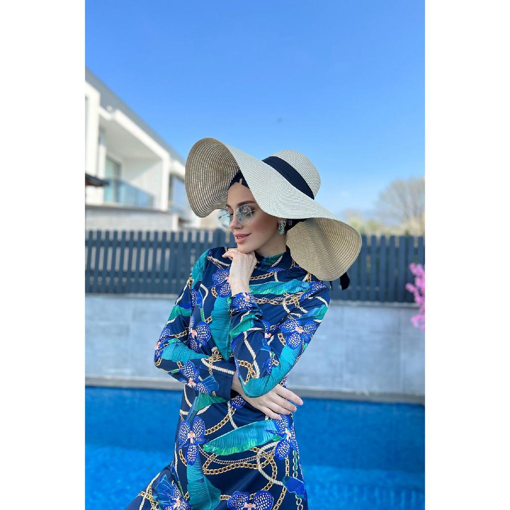 Lirali Полностью покрытый купальник-цепочка в хиджабе Orkide R058 Zian