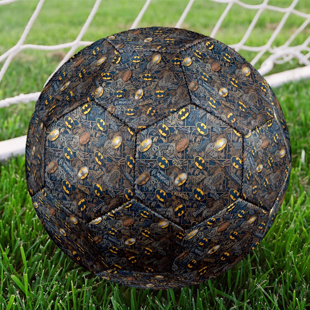 Batman Print Size 5 Soccer Ball, Standard Match Football for Sports Game and Team Practice, Ideal Gift for Soccer Fans
