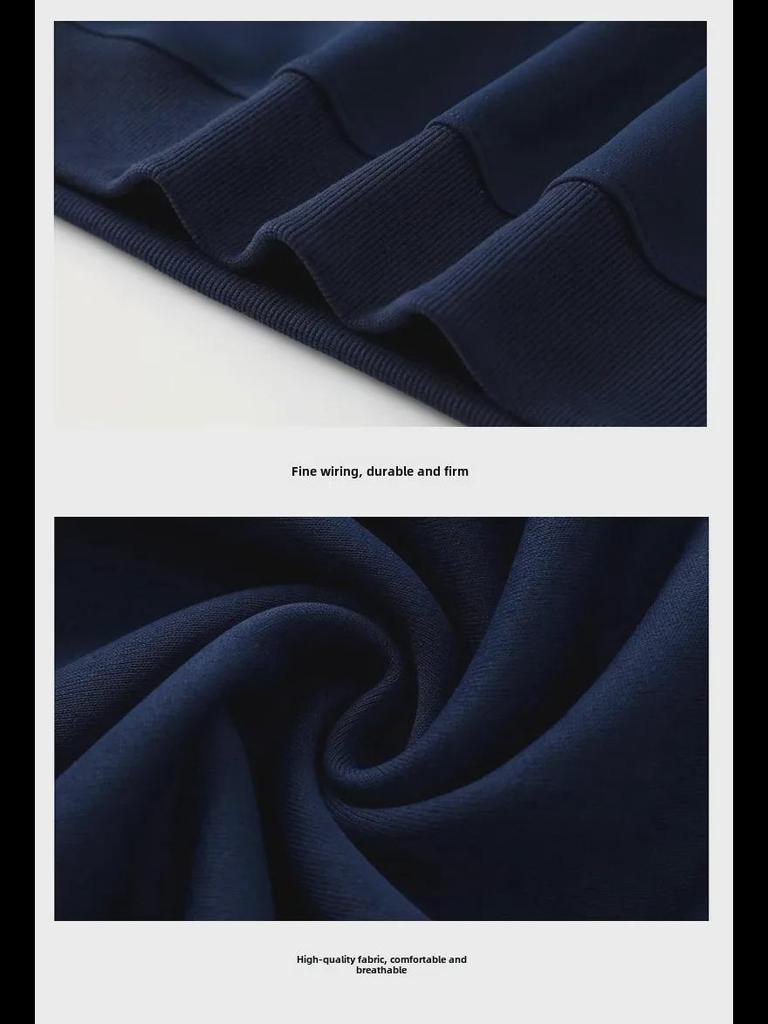 Полосатый свитер в стиле американского ретро-колледжа: Свободный крой, круглый вырез, длинный рукав, толстовка