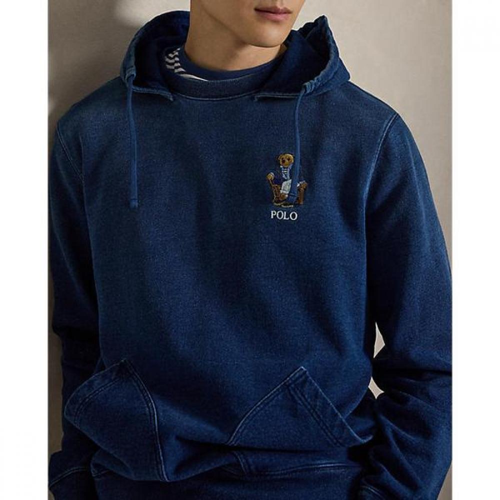 Polo Ralph Lauren Men S Polo Bear Indigo Terry Hoodie Mnpokni16825203410