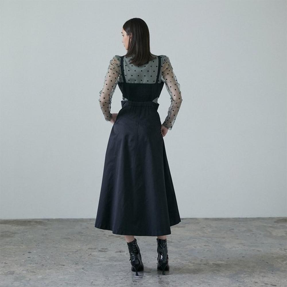 EGOIST Длинное платье со сборками на спине, многослойное Er4wo960