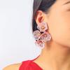 Elegant Floral Tassel Earrings: High-End Niche Fashion