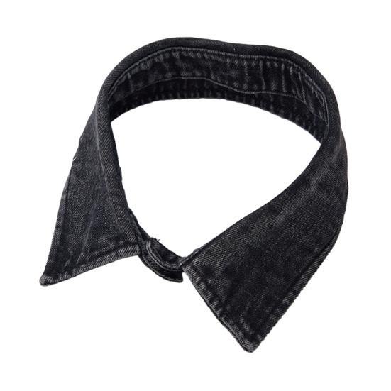 Съемный джинсовый воротник-обманка и манжеты Набор для женщин Легкая рубашка-платье Аксессуар для одежды