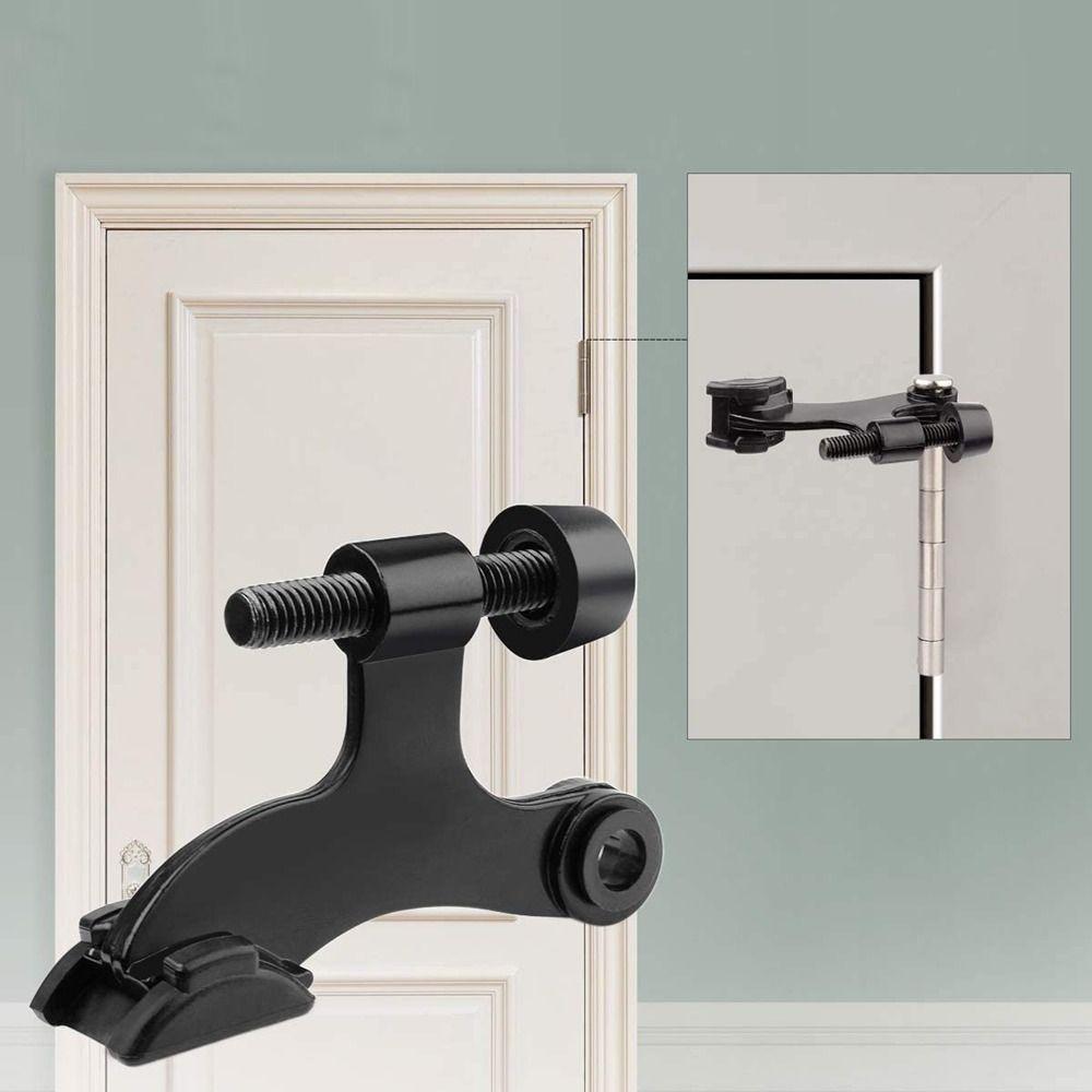 Silver Adjustable With Rubber Door Hardware Hidden Deluxe Hinge Pin Damper Door Stopper Bumper