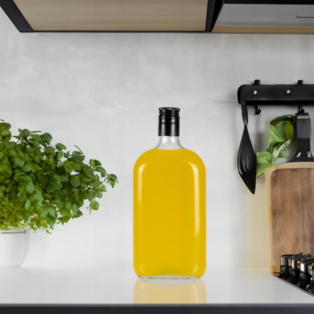 Butelka Szklana Płaska Klasyk 500Ml Butelki Na Nalewki Wino Sok Wódkę 0,5L