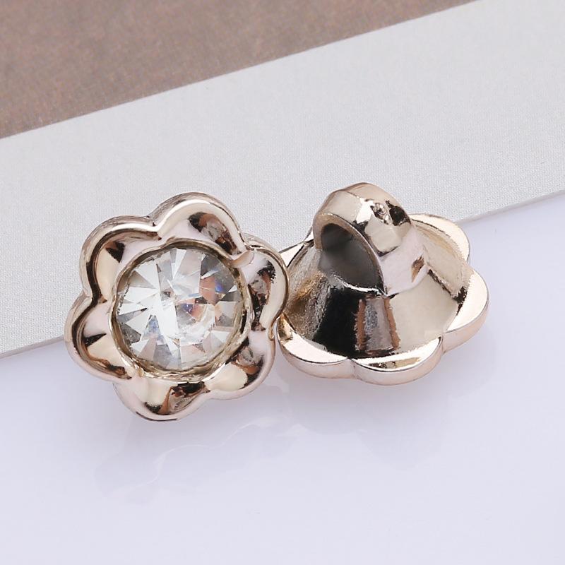 Non-slip Button Underbutton Removable Adjustable No-stitch Button No-stitch Pearl Button Shirt Decorative Brooch Button