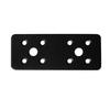 DAIDOHANT (Reinforcement Metal Fitting) Black Multi-Purpose Metal Fitting, Plate Type, Iron (W)40 X (A)100mm (1 Piece) 69100