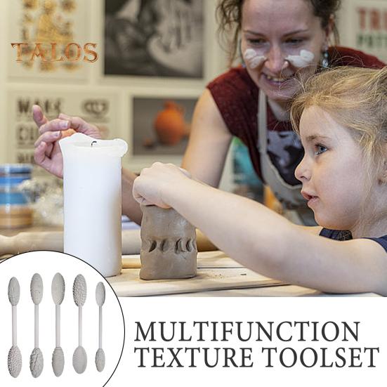 5/10 шт. Наборы текстурных инструментов, прочная конструкция, эргономичная ручка, дизайн, набор для самостоятельного создания овальных узоров, набор для моделирования