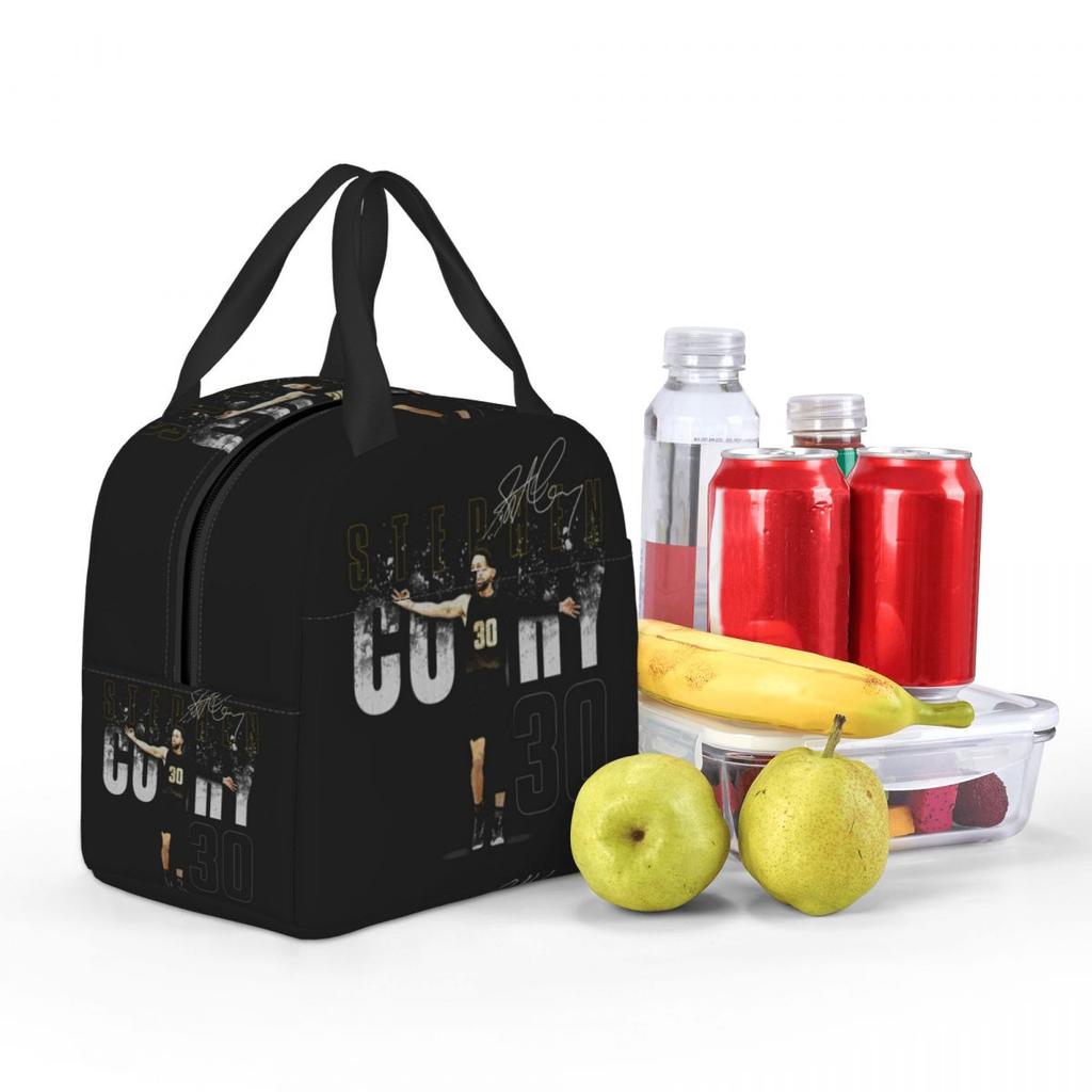 Steph Curry Golden State Dissolve Insulated Lunch Bag for Women Office Cooler Thermal Food Box Tote Lunch Boxes Container