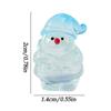 MIni Santa Claus Home Christmas Decoration Resin Craft luminous Miniature Figure Tiny Bonsai Microlandscape Fairy Garden Decor