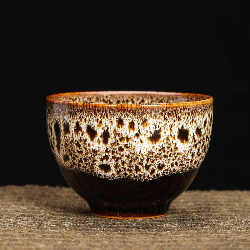 Чайная чашка Kiln Change Керамические чашки и фонарики Kung Fu Маленькие чайные чашки Master Cup Одинарная чашка Чайный сервиз Jianjian Пиала для чая Чайные чашки Шляпы-ведра Чашки