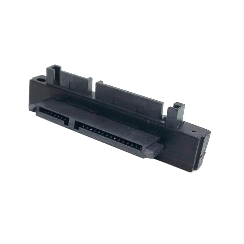 chenyang SATA 22Pin Male to Female 90 Degree UP Angled Gender Changer Connector Adapter for 2.5/3.5" Hard Disk Drive