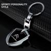 LIPS4 1Pc 3D Metal Alloy Car Keychain Emblem Badge Accessories For Citroen C4 C3 C5 C1 C2 Berlingo Celysee Cactus Picasso Aircross
