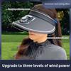 Breathable Cooling Fan Hat Sunscreen Fan Sun Visor Hat Fishing Hat Cooling Peaked Cap Hat Usb Charging Hat Fan For Sport Sunhat