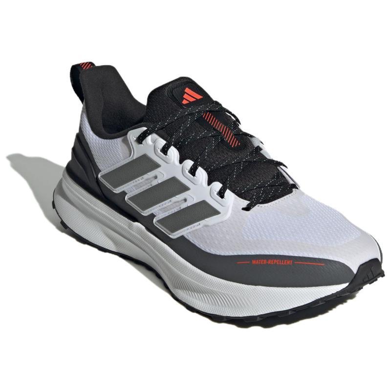adidas ULTRARUN 5 Нескользящие Износостойкие Кроссовки с Низким Верхом для Бега Мужские Бело-Серые Кроссовки JP5907