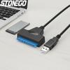 USB-SATA 3 Кабель к USB 2.0 Type-C Адаптер для 2,5-дюймовых Внешних SSD HDD Жестких Дисков Совместимый с ПК и Ноутбуком