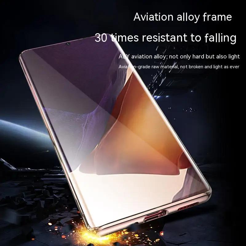 Чехол-защита экрана 360° Full Coverage Ultra HD для Samsung S26 Ultra S25 S24 S23 Plus FE Металлическая магнитная адсорбционная рамка