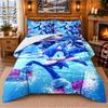 Sonic the Hedgehog Pattern Bedding 3Pcs Set Bed Sheet And Pillowcases For Indoor Bedroom
