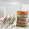 2.5cm Hot-Stamped Ribbed Ribbon for Gift Packaging & Decoration