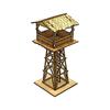 Wooden Model Kits 1:72 Tower Building Model Kits Railway Layout for Architecture Model