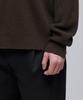 MUSINSA STANDARD Relaxed Ribbed Half Zip Knit [Brown]