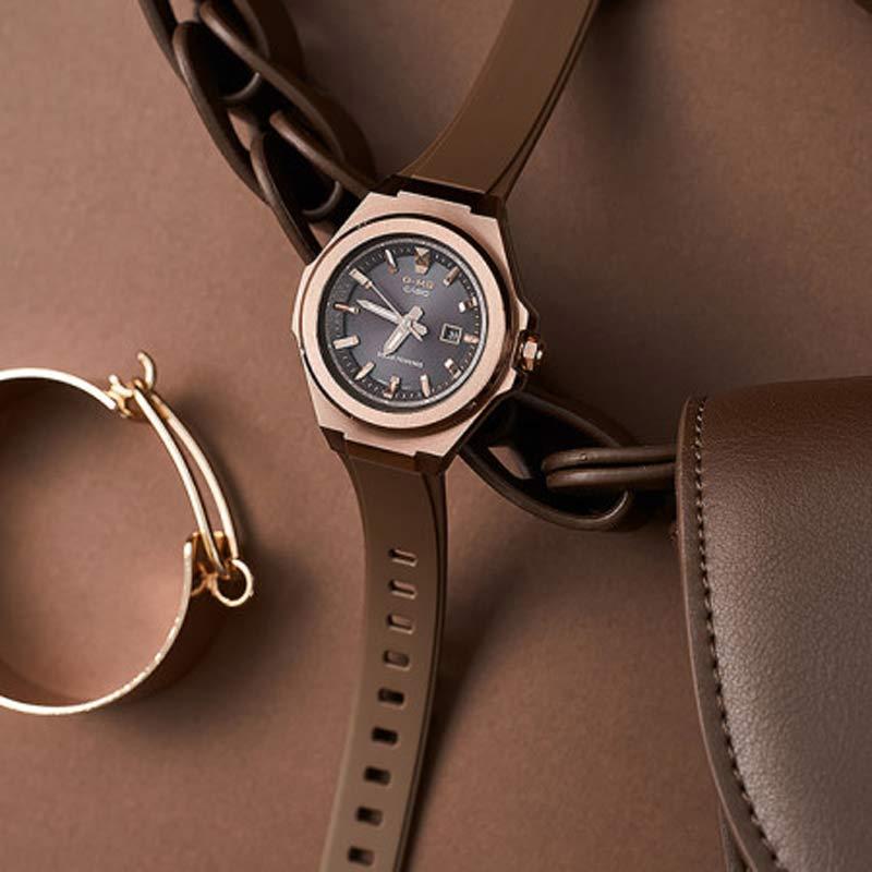 Casio Серия BABY-G G-MS, элегантная и модная, с питанием от солнечной энергии, водонепроницаемая для спорта, солнечный механизм, полимерный ремешок, японский и корейский MSG-S500G-5APR