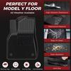 Car Trunk Mat For Tesla Model Y 2020 2021 2022 2023 2024 TPE Floor Mats & Cargo Liner All Weather Trunk Mats Floor Liner Mat