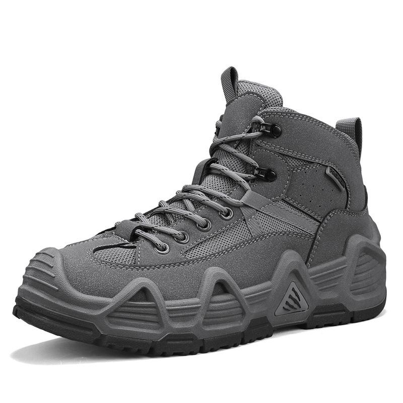 Мужские сверхлегкие тактические ботинки средней высоты для активного отдыха, износостойкие, ботинки-дезерты, уличная обувь, нескользящая, для отдыха, профессиональная спортивная, для пешего туризма, мужская обувь