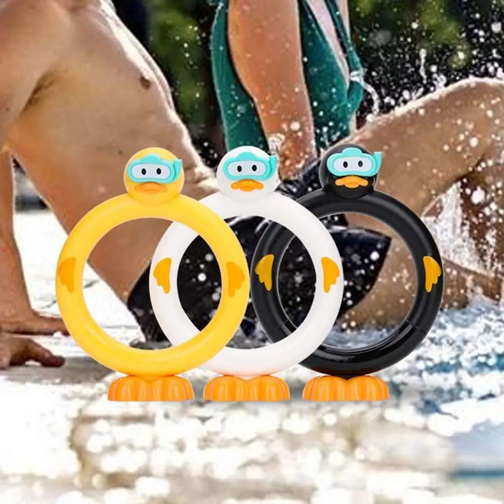 3pcs/set Easy To Fill Duck Dive Sticks Handheld Pool Diving Toy Duck Water Ring Game Boys Girls